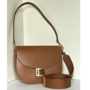 Kate Spade Katy Convertible Saddle Bag Crossbody Brown All Spice Shoulder Straps